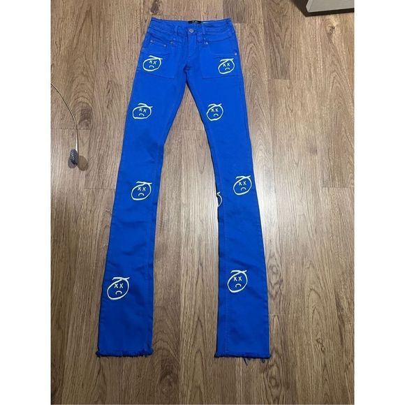 DLMFO Sadboy Stacked Denim “Royals” denim jeans size 28 - Picture 5 of 8